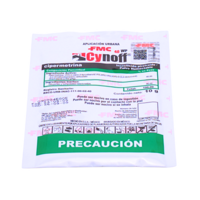 Cynoff 40 WP - Insecticida en Polvo - 2 Sobres x 10g