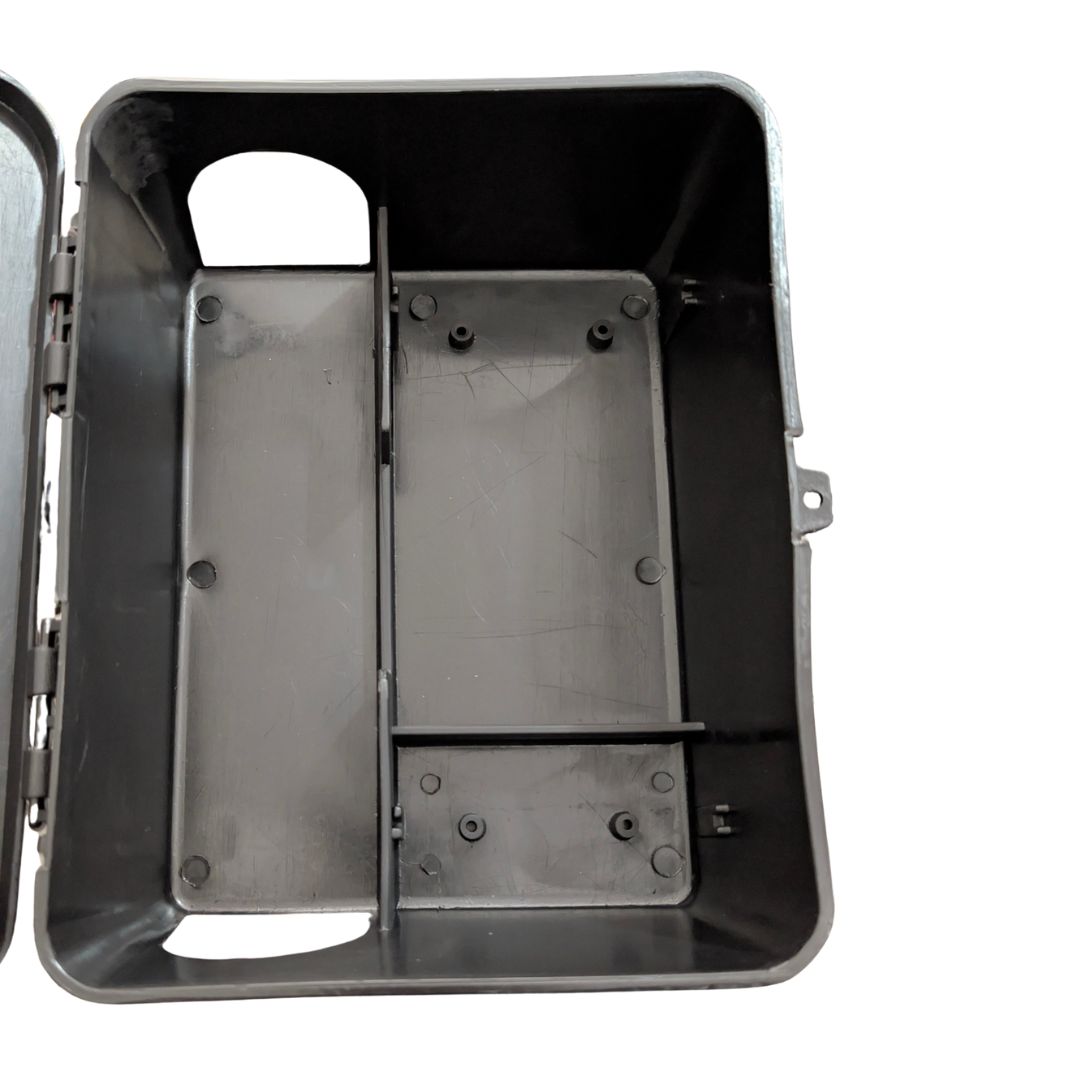 Cebadero negro de plástico para ratas y ratones – estación de cebado reutilizable