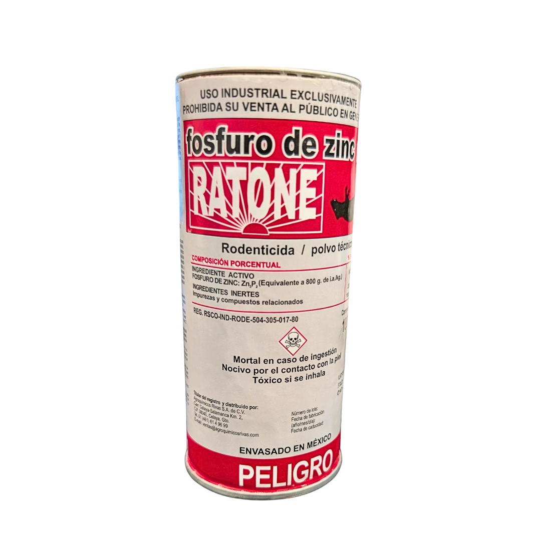 Ratone Fosfuro de Zinc 50 g – rodenticida en polvo técnico de uso profesional