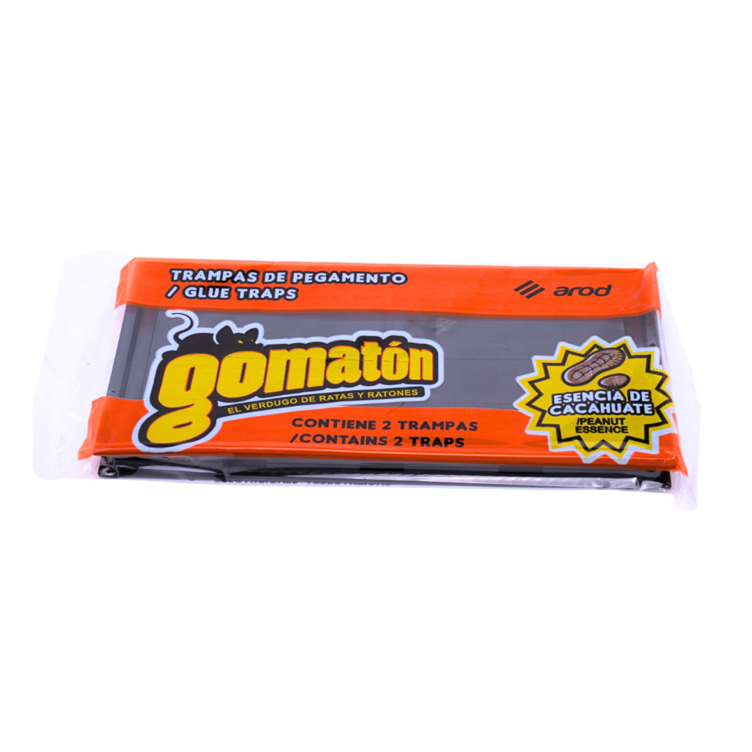 Gomatón - Trampa Adhesiva Rodenticida - Aroma Cacahuate (2 Unidades)