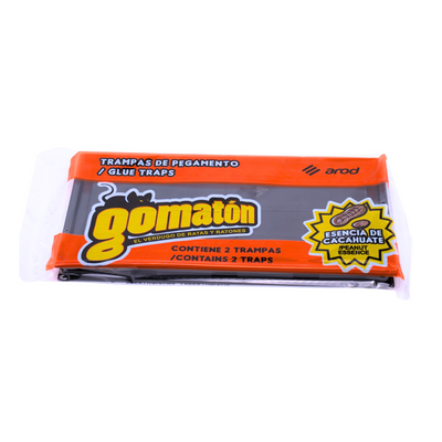 Gomatón - Trampa Adhesiva Rodenticida - Aroma Cacahuate (2 Unidades)