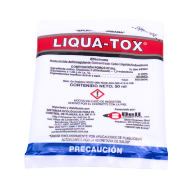 Liqua-Tox - Raticida Líquido Concentrado - 50 ml