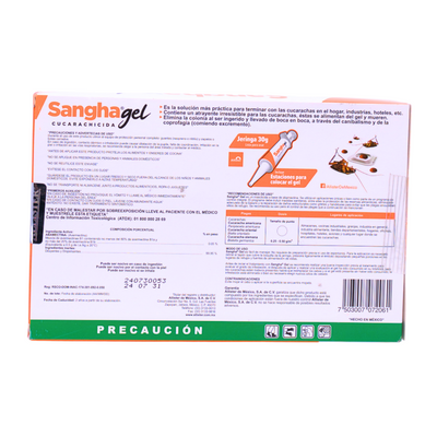 Sangha Gel Cucarachicida - 30g con Estaciones