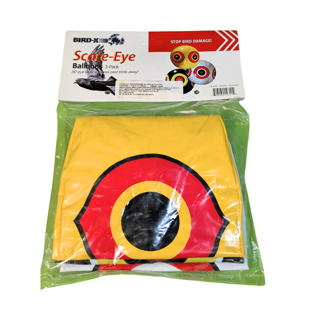 Bird-X Scare-Eye - Globos Ahuyentadores de Aves - Paquete de 3