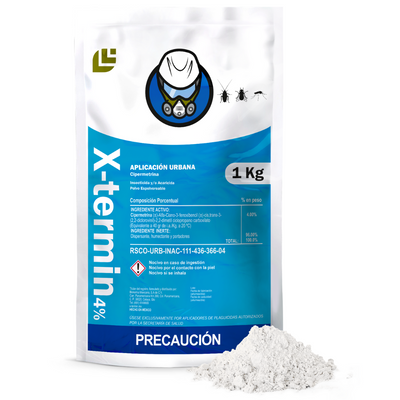 X-Termín 4% - Insecticida en Polvo - 1 kg