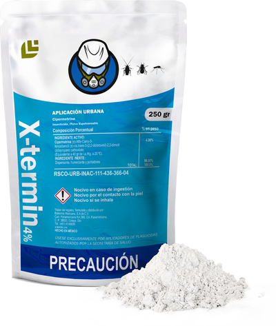 X-Termín 4% - Insecticida en Polvo - 250g